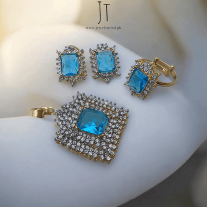 Luminous Grace Zirconia Locket Set