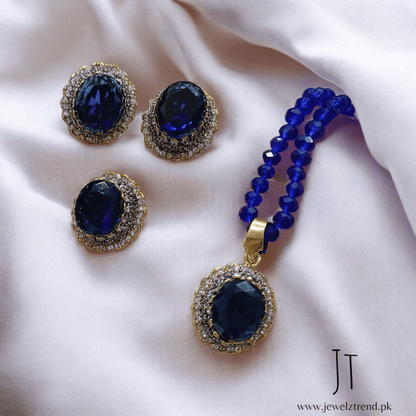 Bold Center Stone Locket Set