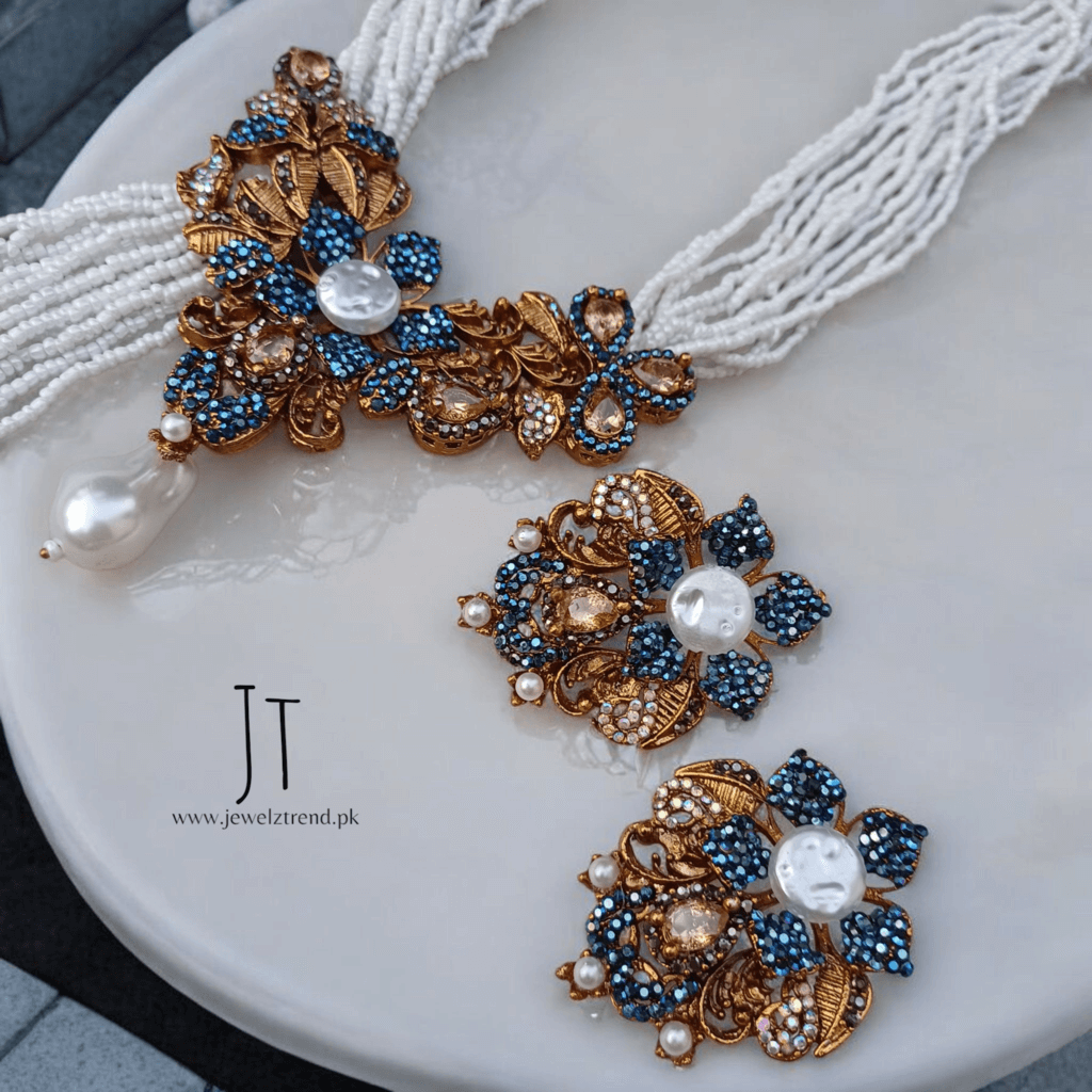 Signature Turkish Long Mala Set (Blue)