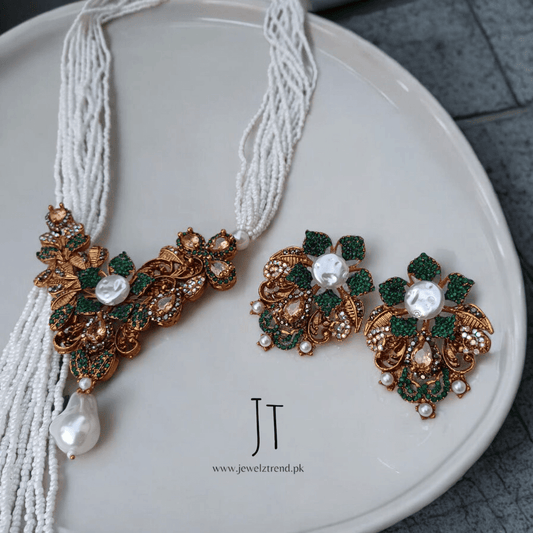 Signature Turkish Long Mala Set (Green)