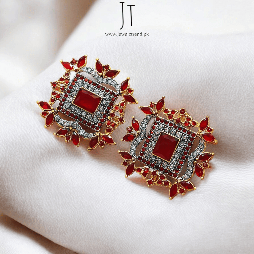 Bold Square Statement Earrings