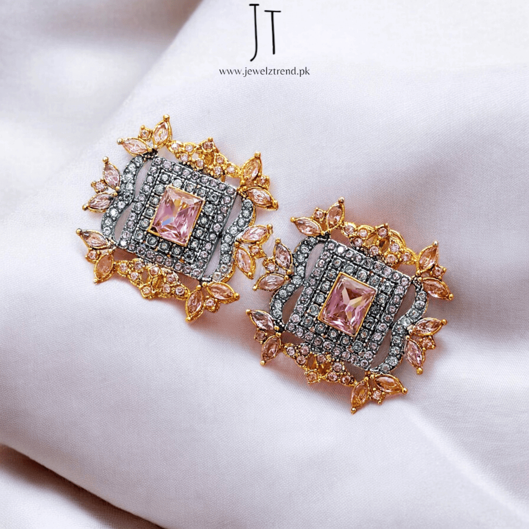 Bold Square Statement Earrings