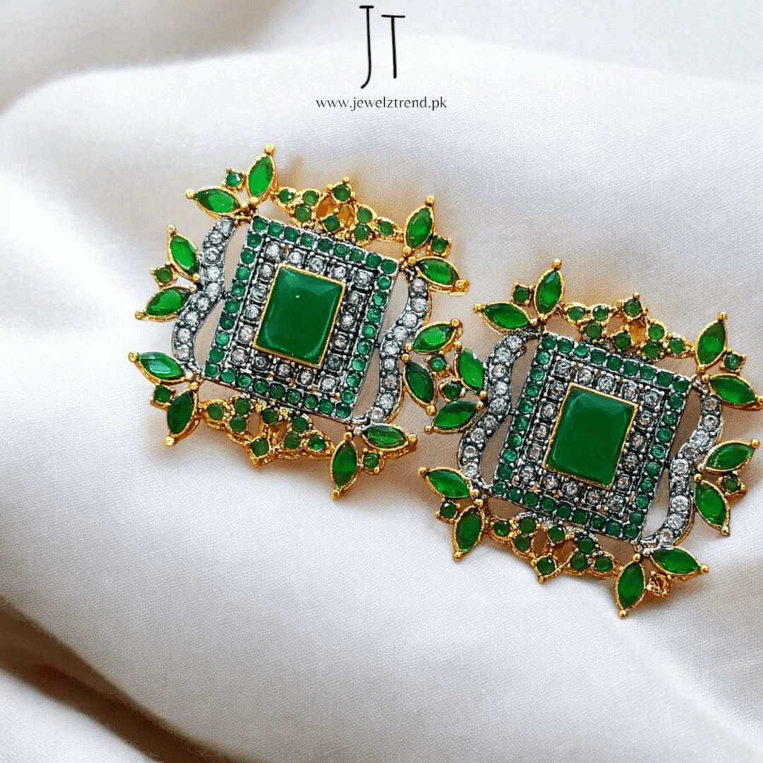 Bold Square Statement Earrings