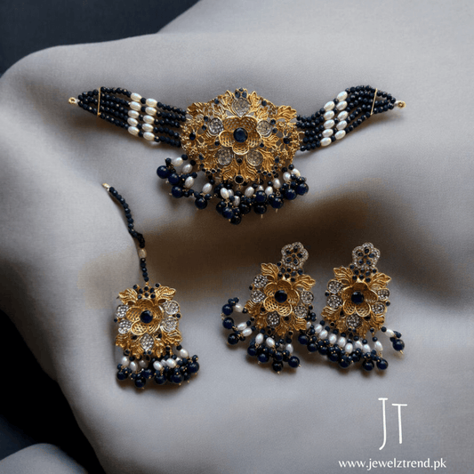 Petal Noor: Choker Set (Sapphire)
