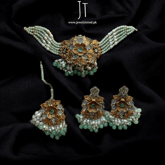 Petal Noor: Choker Set (Mint)