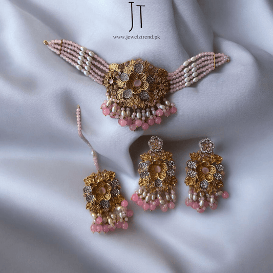 Petal Noor: Choker Set (Pink)