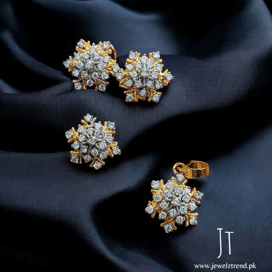 Diamond Cut Locket Set 1051