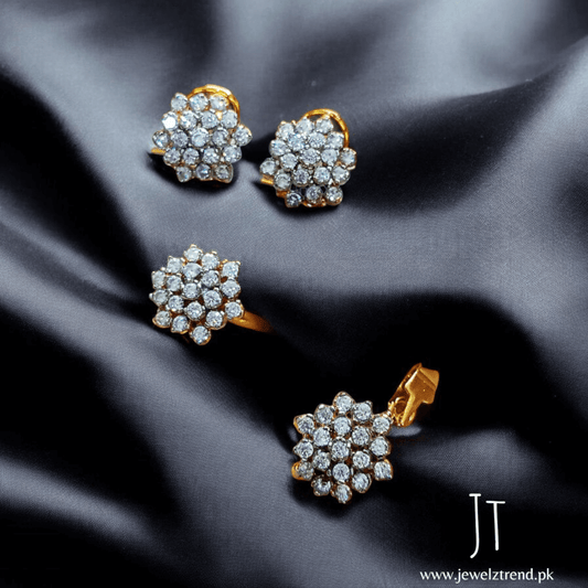 Diamond Cut Locket Set 1052