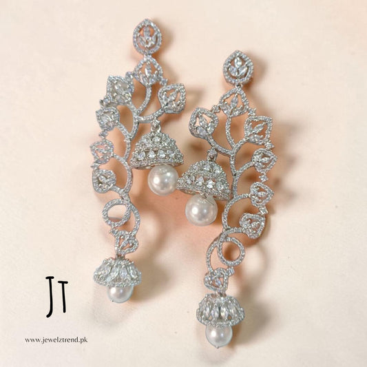 Signature AD Long Earrings