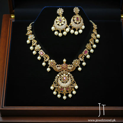 Rang e Bahaar: South Indian Set (Ruby)