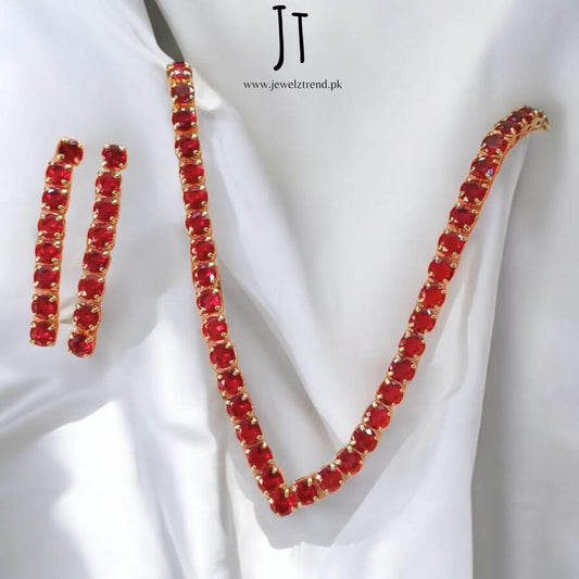 Crystal Line Diva Set: Necklace Set