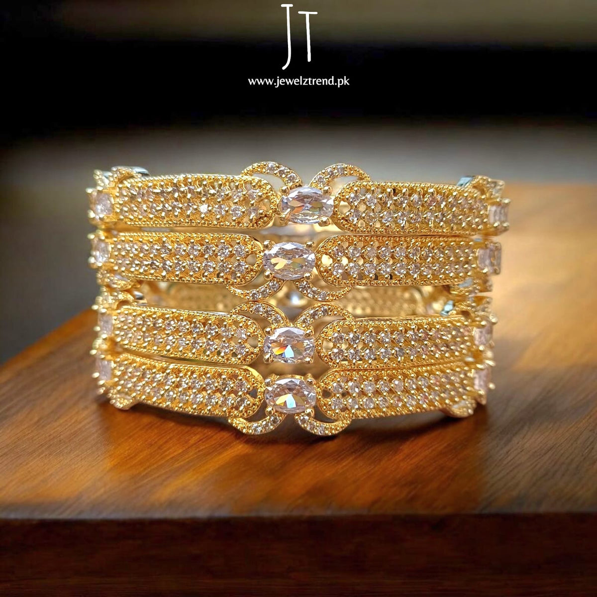 Imperial Gold: AD Premium Bangles