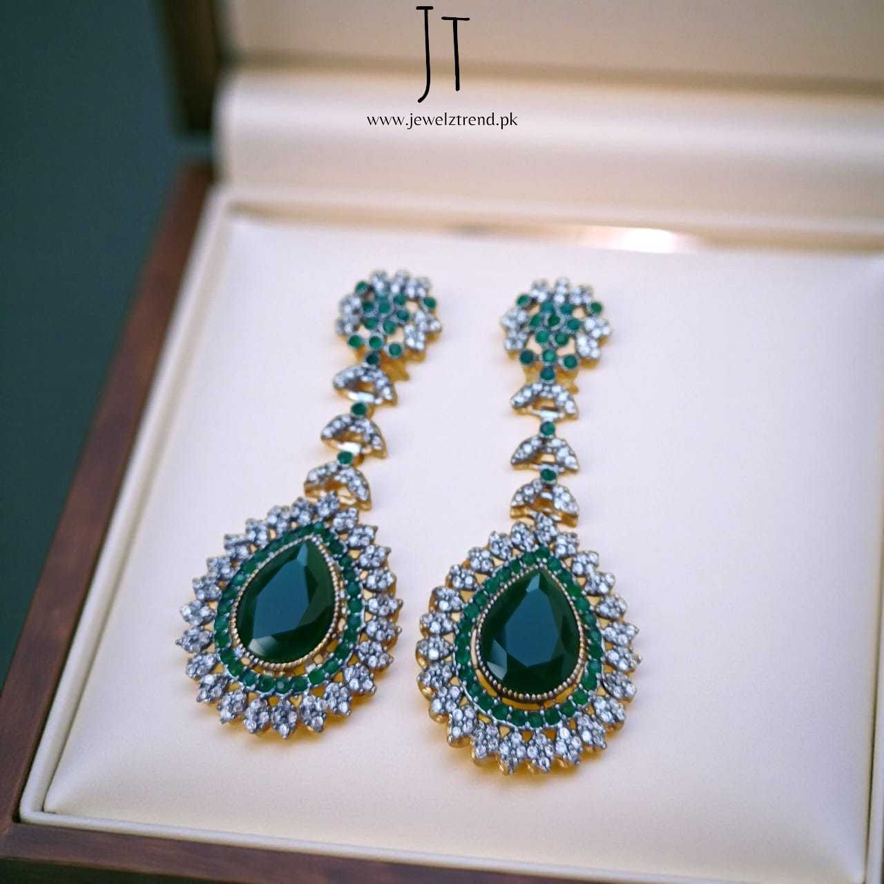 Luxury Gleam: Long Earrings