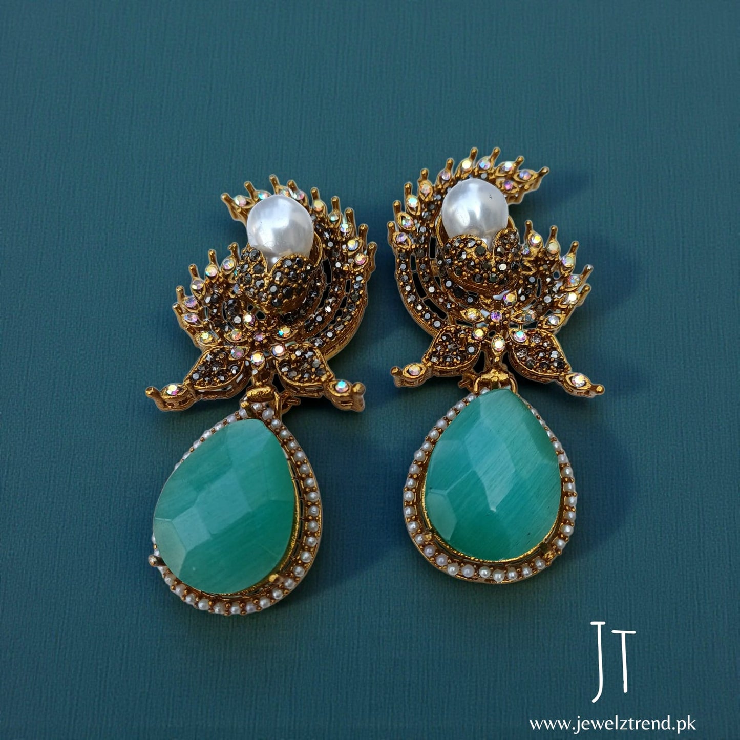 Gold Crescent: Turkish Earrings