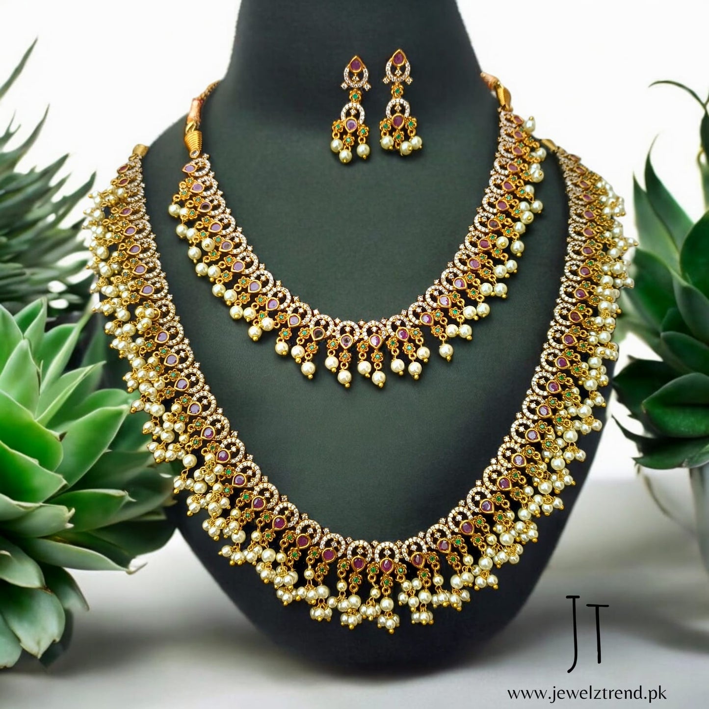 Noor e Taj: Mala & Necklace Set