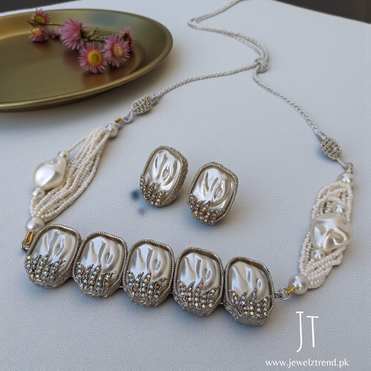 Tara: Turkish Choker on silver base