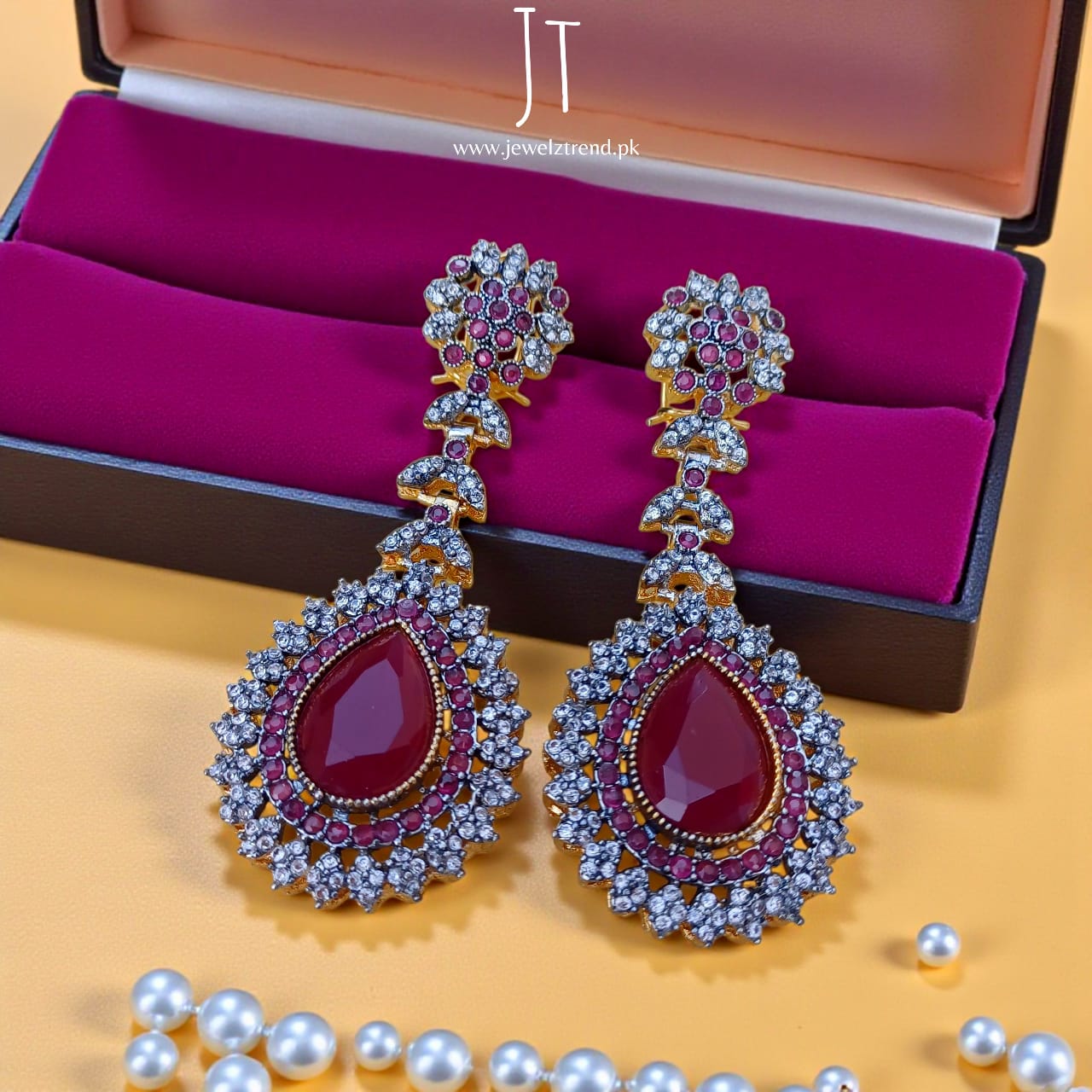 Luxury Gleam: Long Earrings