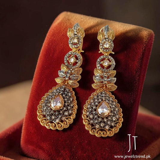 Whispering Leaf: Designer Earrings