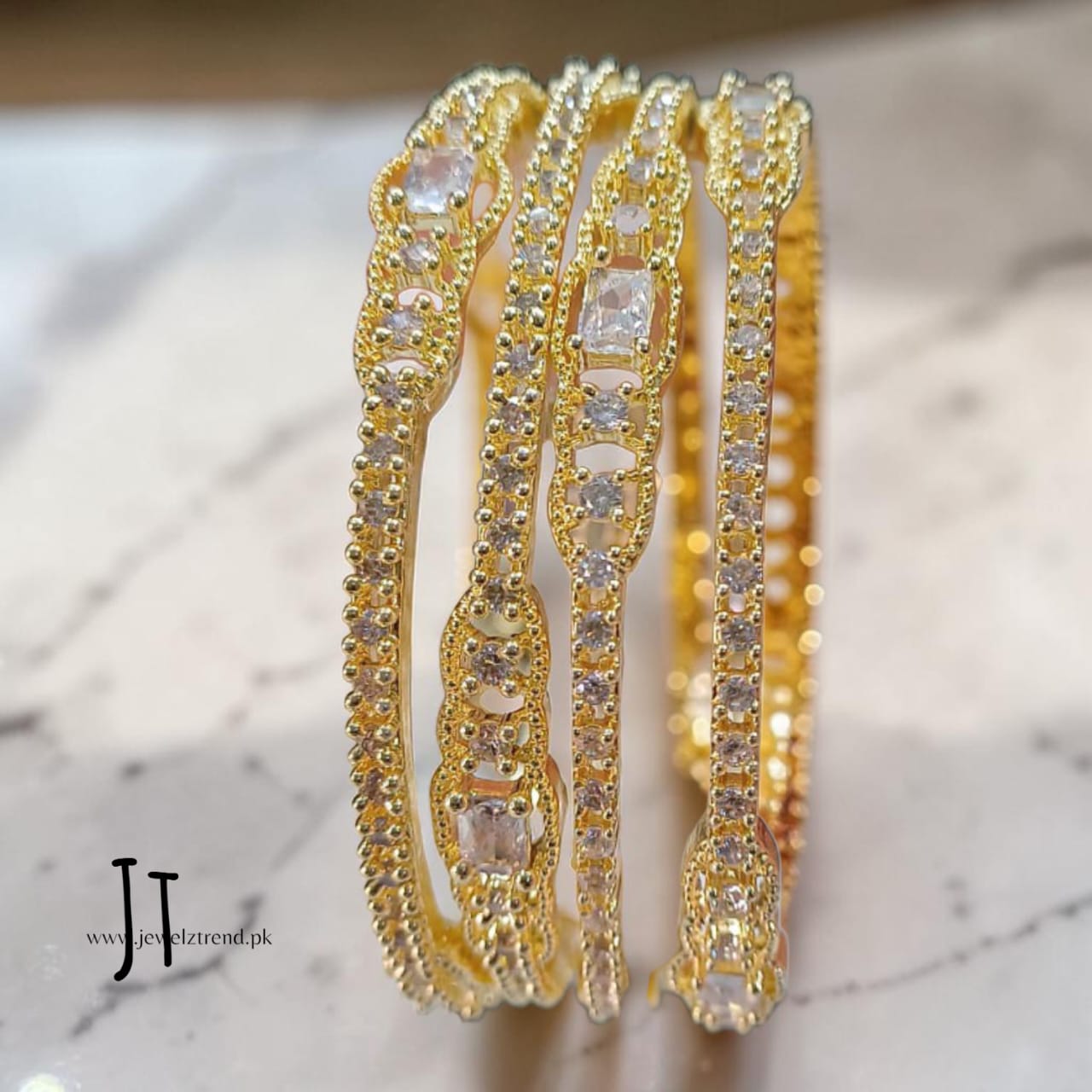 AD Bangles: 1 carat polished