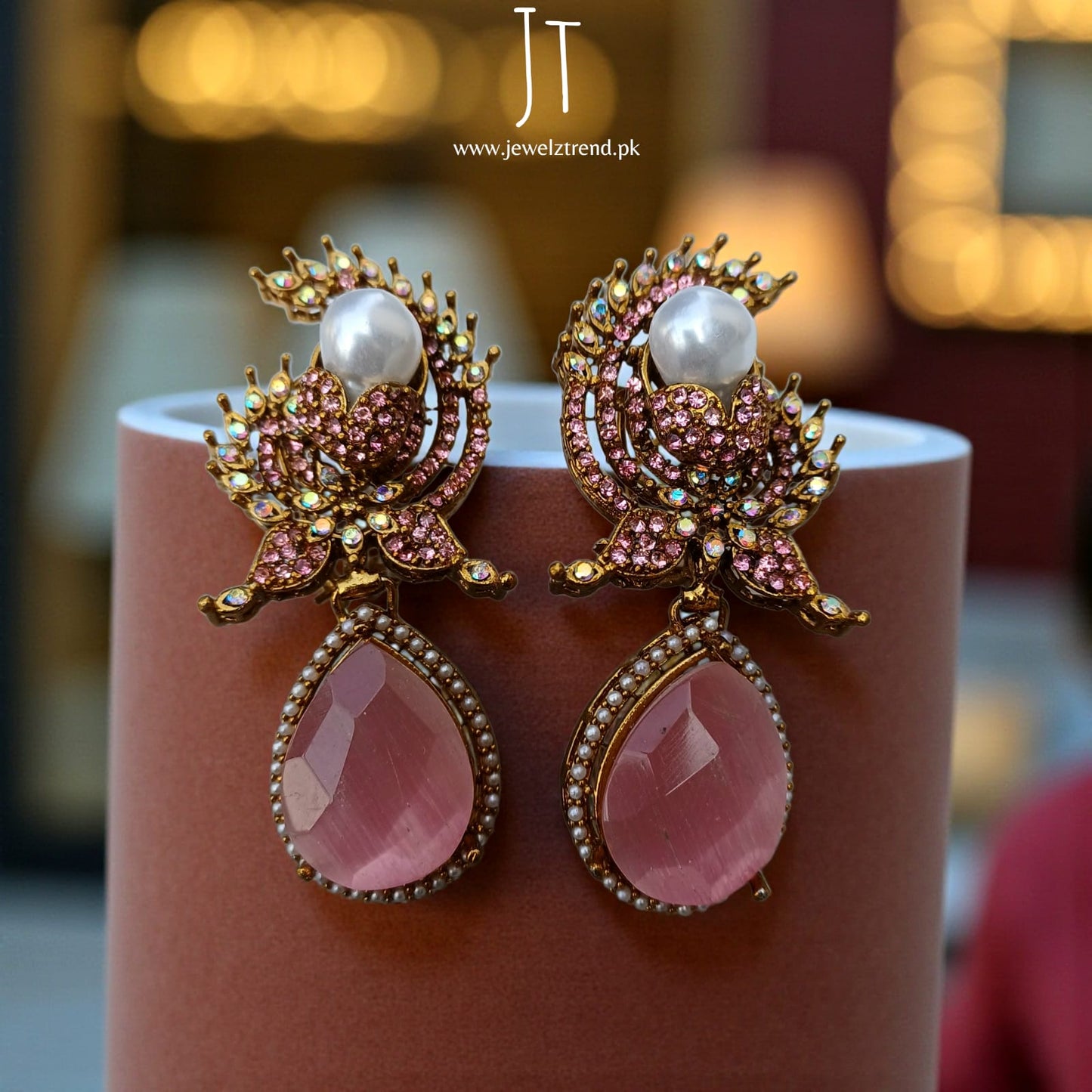 Gold Crescent: Turkish Earrings