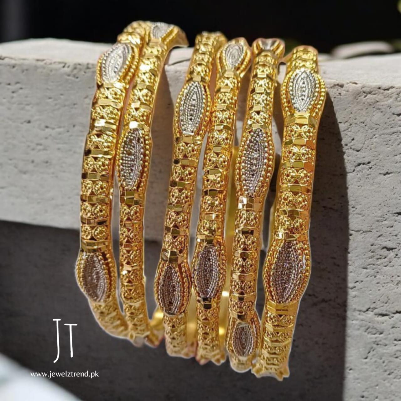 Haseen: Gold Plated Bangles Set