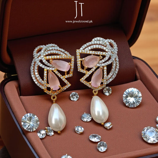 Super Classy Earrings with Gold tone: 1 carat polish