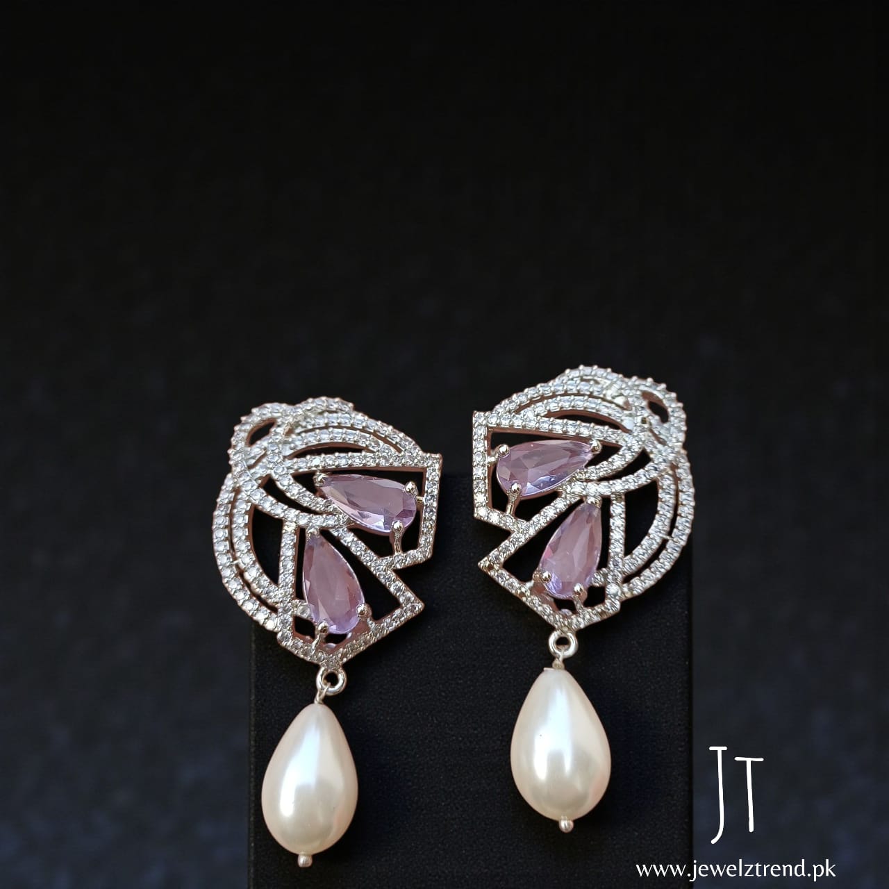 Sophisticated Silver AD Earrings