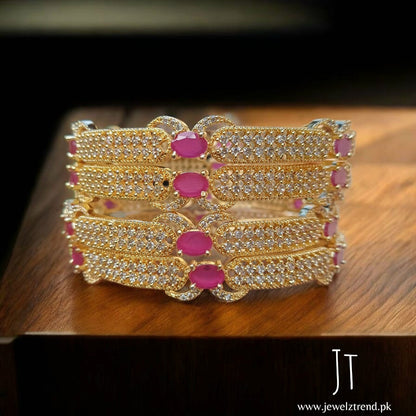 Imperial Ruby: AD Premium Bangles