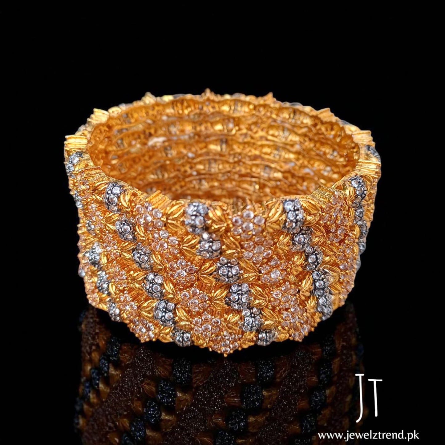 Noor Gold Zircon Bangles