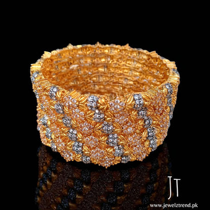 Noor Gold Zircon Bangles