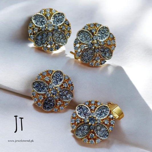 Jurao Petal Flower: Locket Set