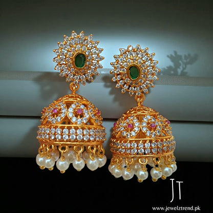 South Indian Choker with Jhumki