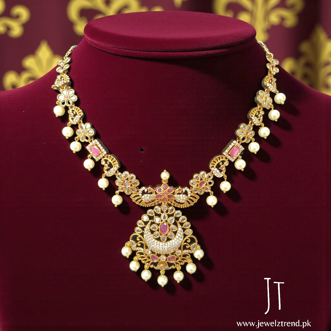 Rang e Bahaar: South Indian Set (Ruby)