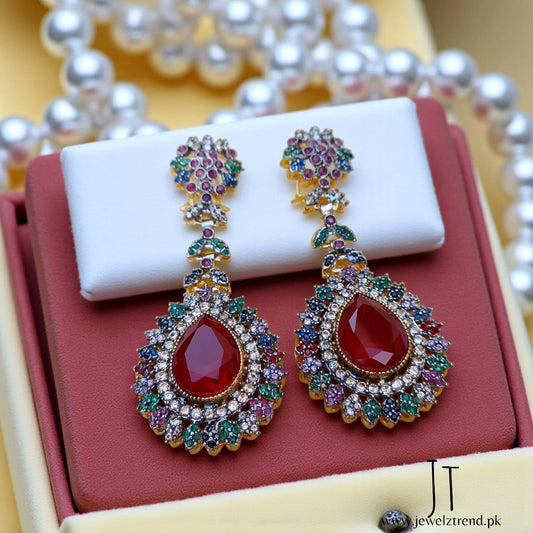 Luxury Gleam: Long Earrings