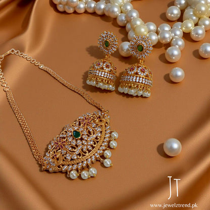 South Indian Choker with Jhumki