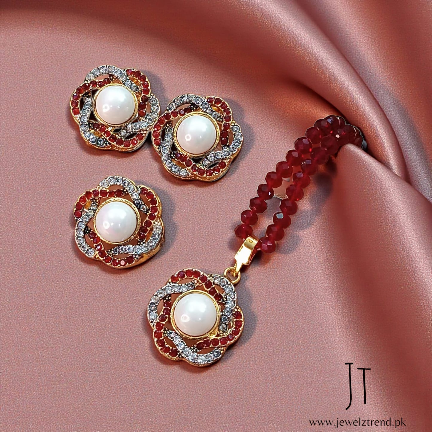 Pearl in Swirl: Locket Set