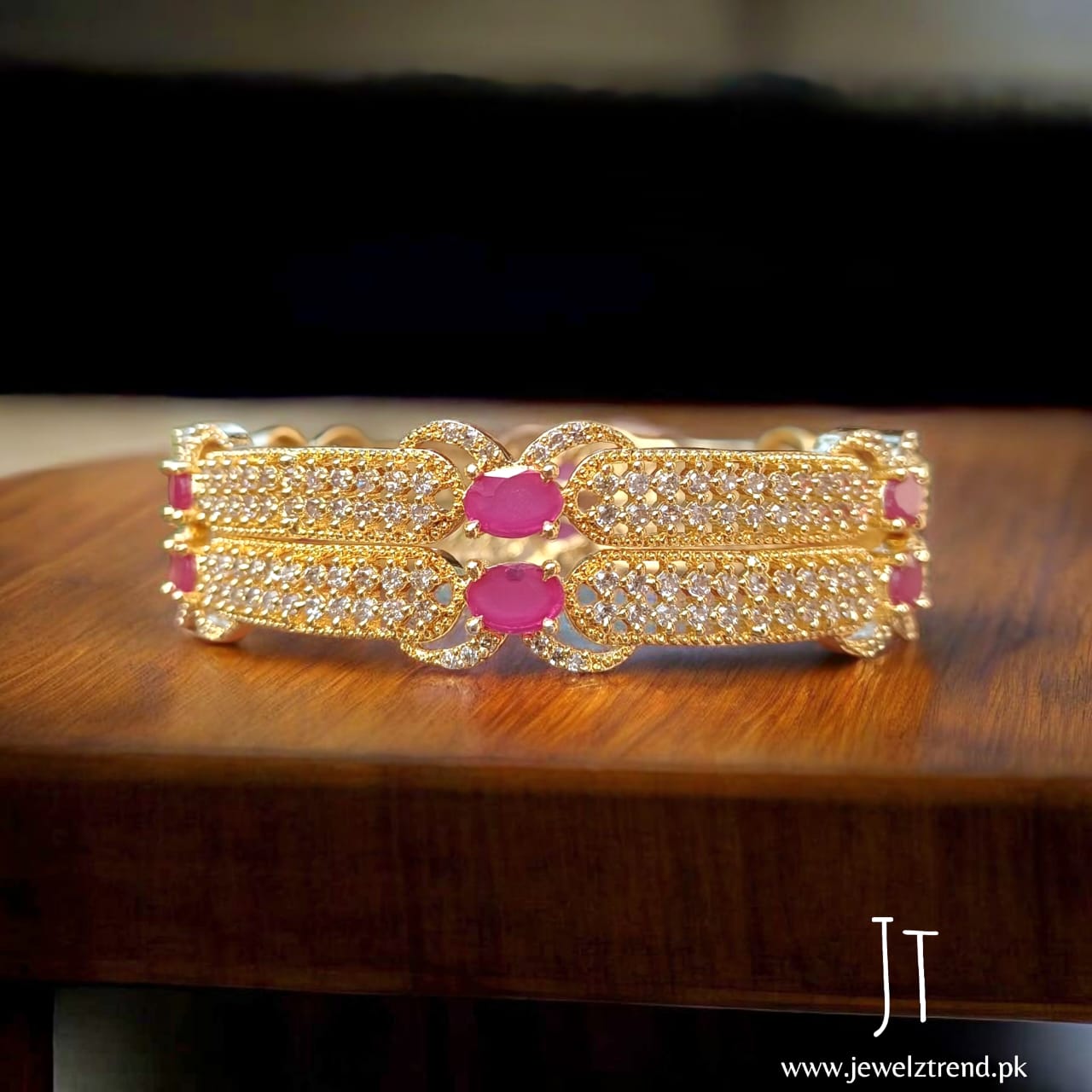 Imperial Ruby: AD Premium Bangles