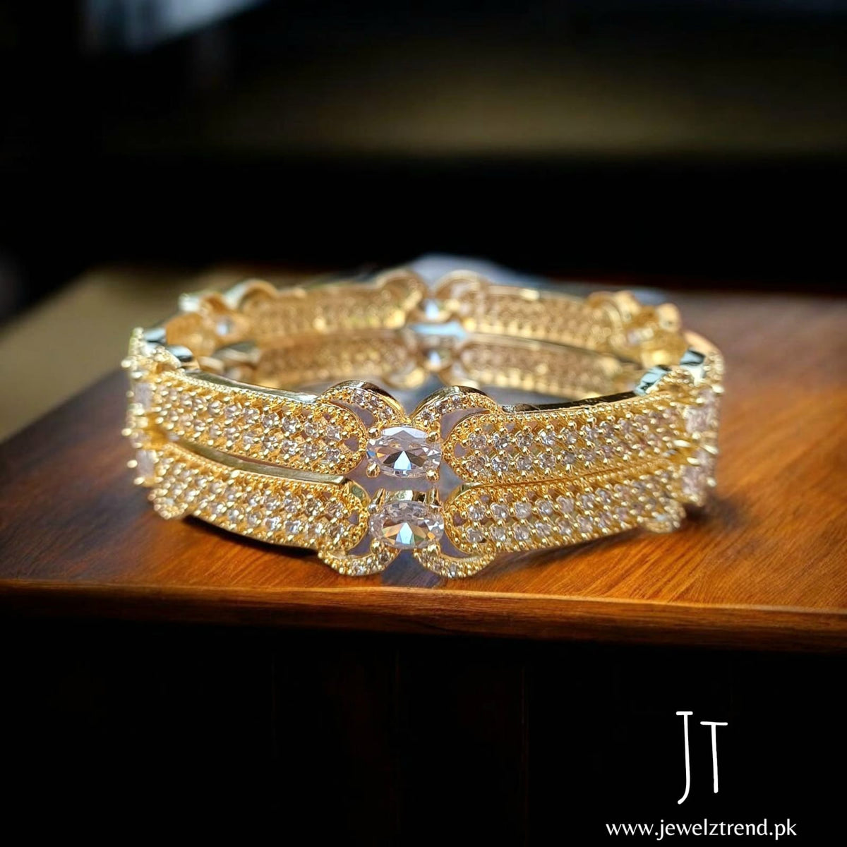 Imperial Gold: AD Premium Bangles
