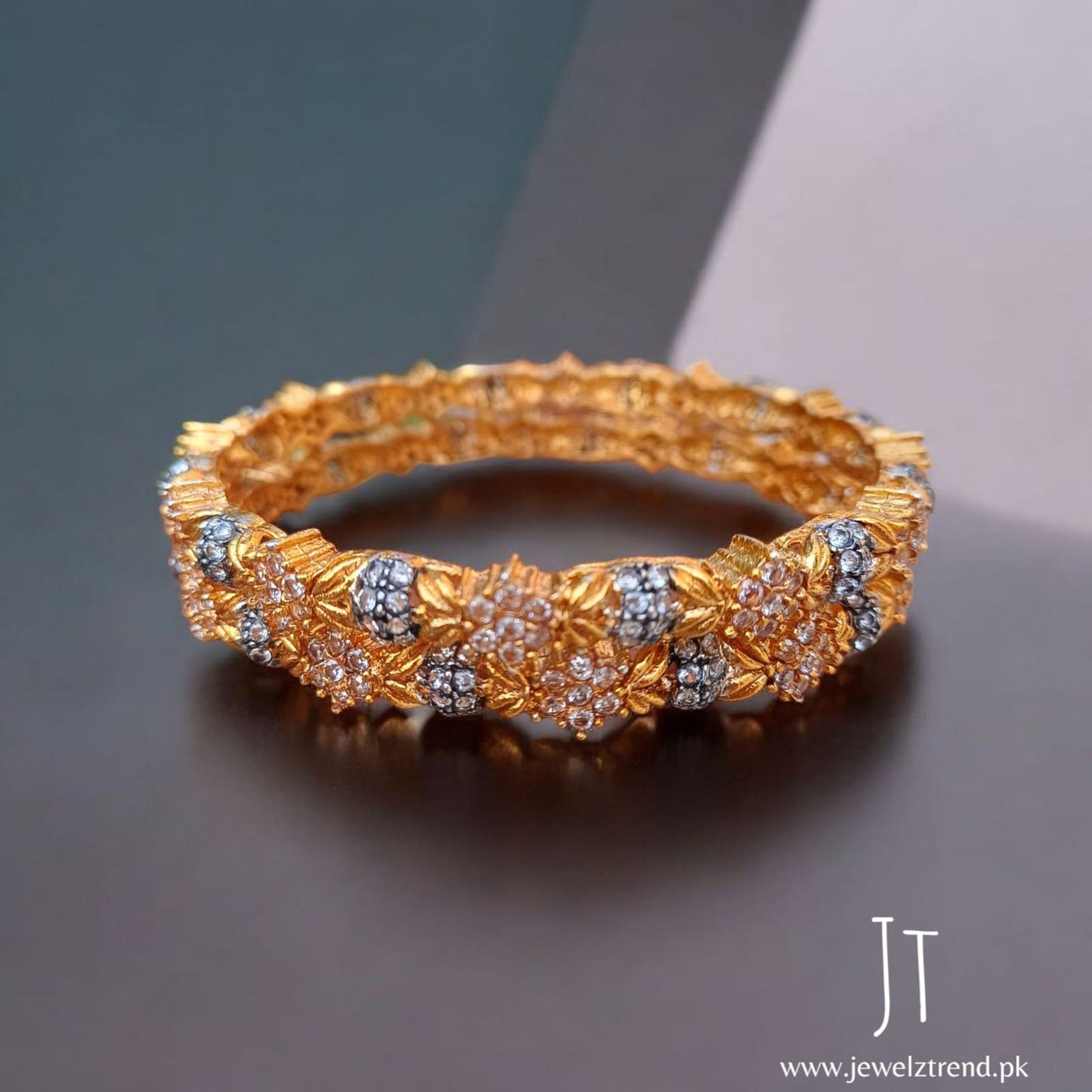 Noor Gold Zircon Bangles