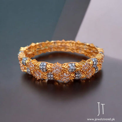 Noor Gold Zircon Bangles