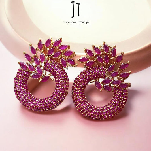 Petal Curve: Designer Earrings
