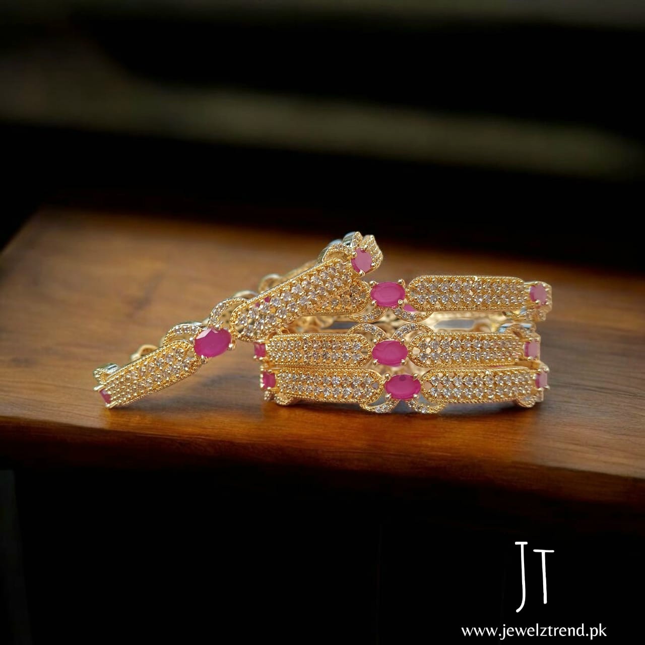 Imperial Ruby: AD Premium Bangles