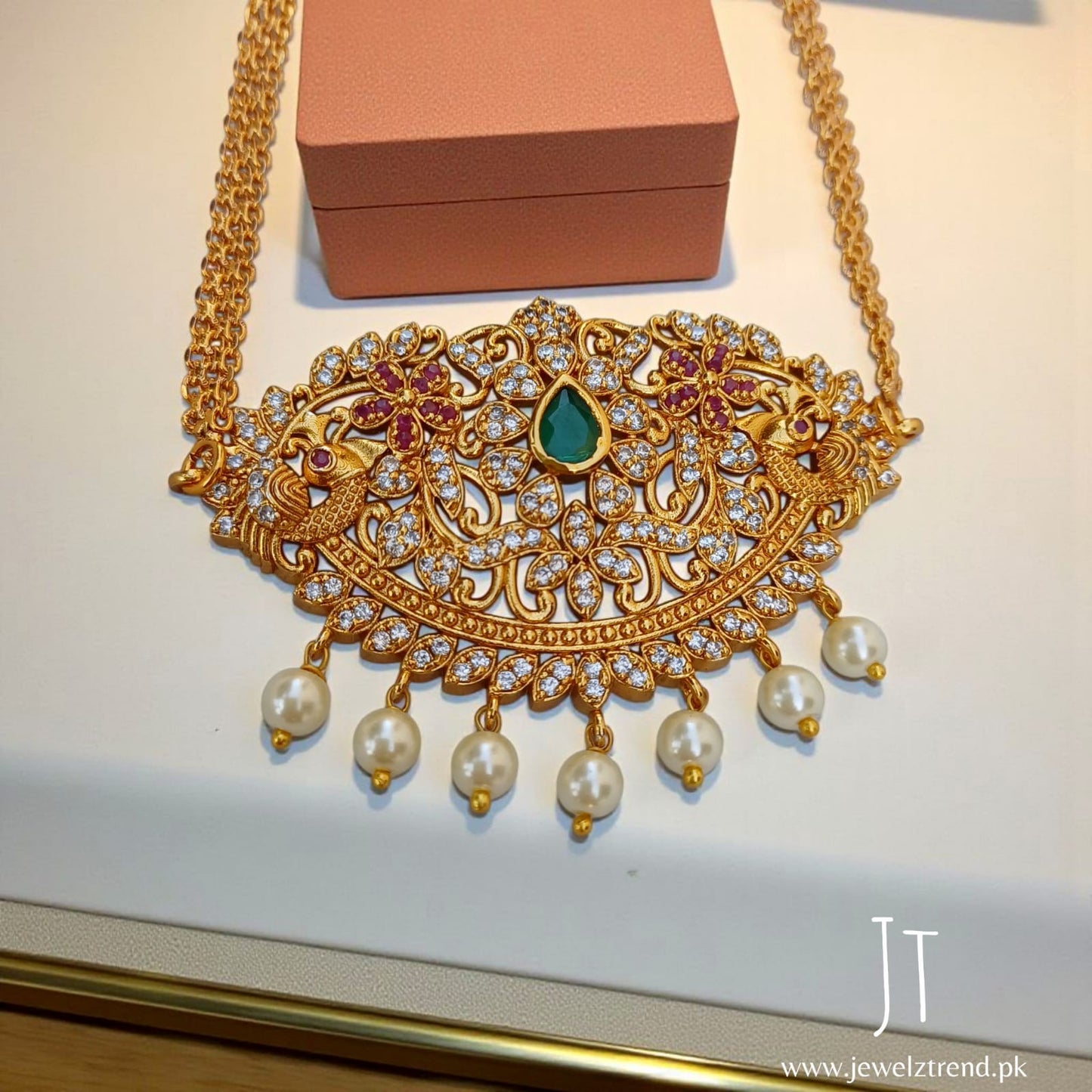 South Indian Choker with Jhumki