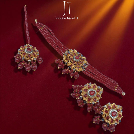 Red Rose: Choker Set