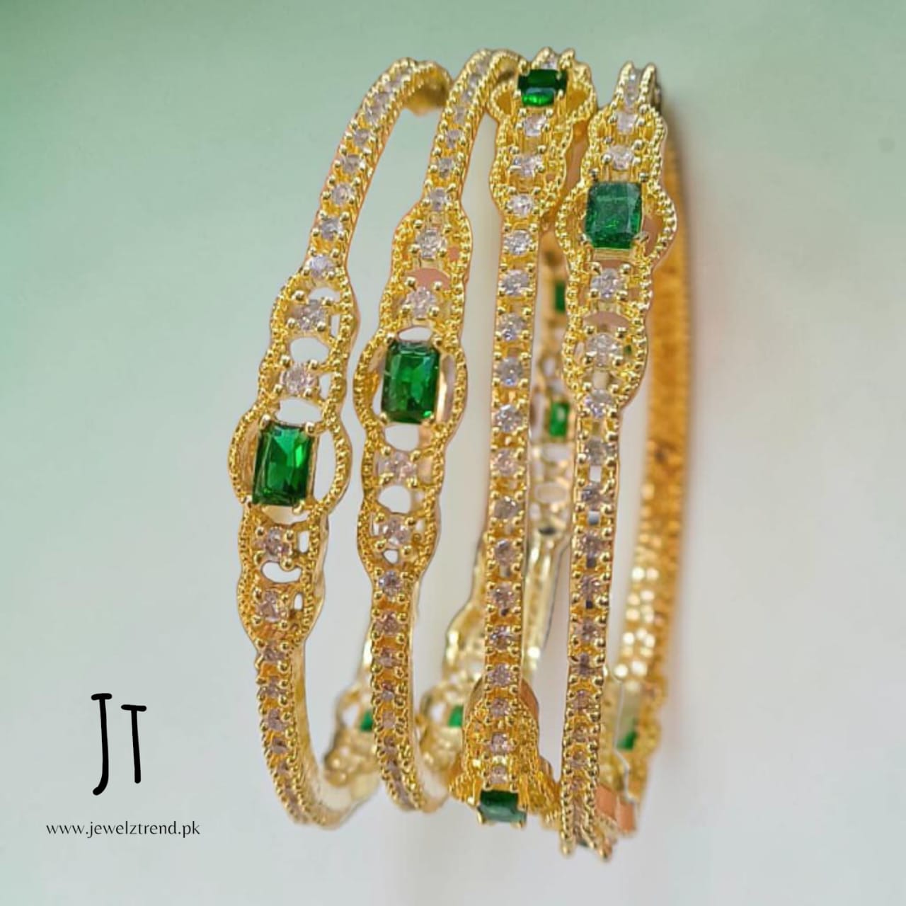 AD Bangles: 1 carat polished