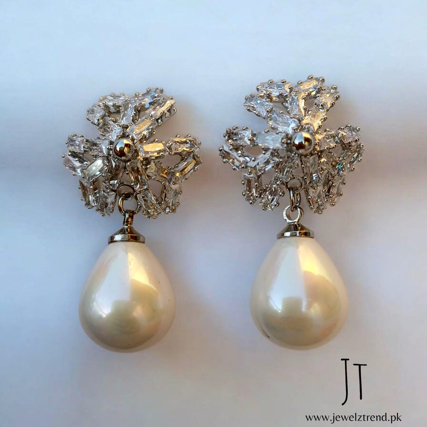 Luxury Silver Gleam: Earrings