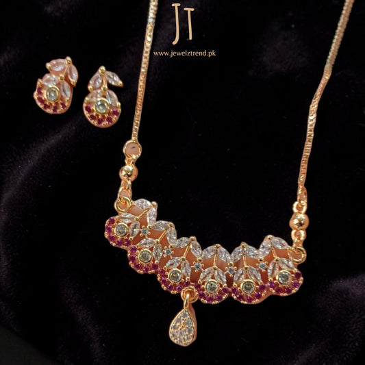 Ruby Elegance: Chain Set