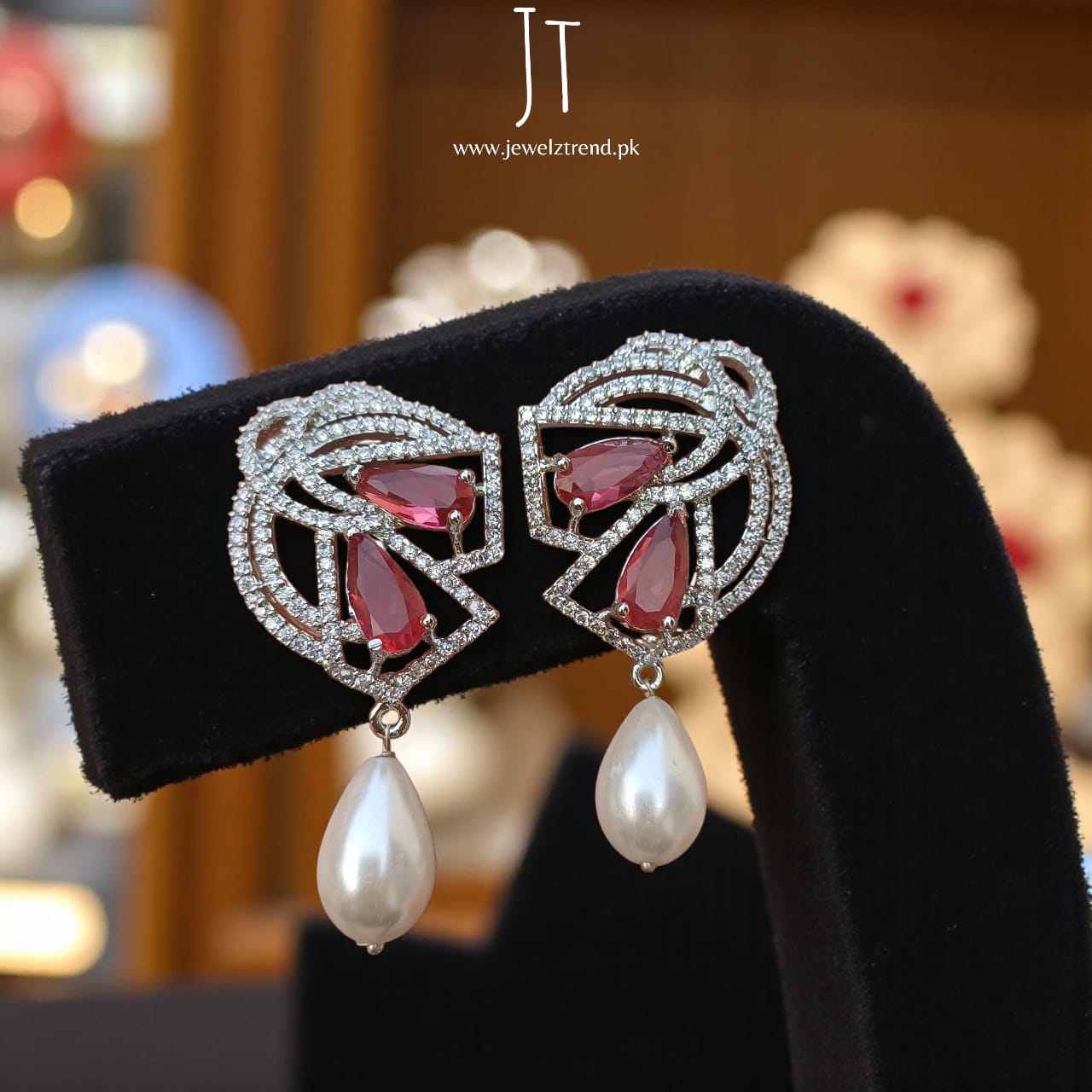 Sophisticated Silver AD Earrings