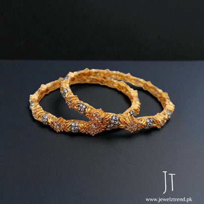 Noor Gold Zircon Bangles