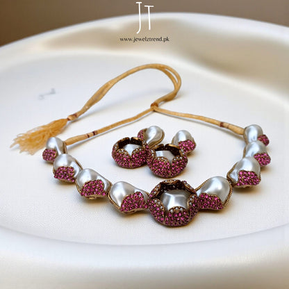 Imperial Sultanate Necklace (Hot Pink)